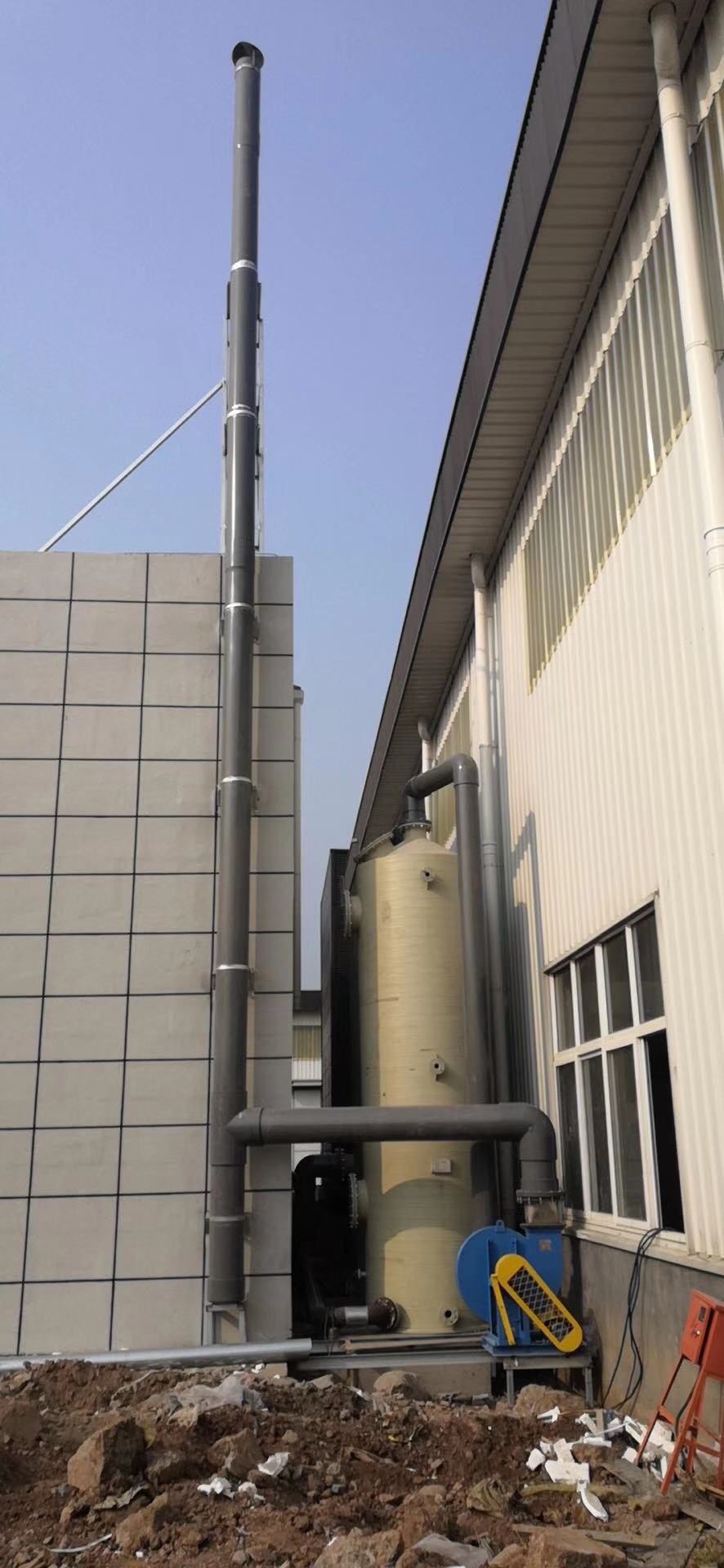 青島圣益瑞顏某公司廢氣處理即將完工